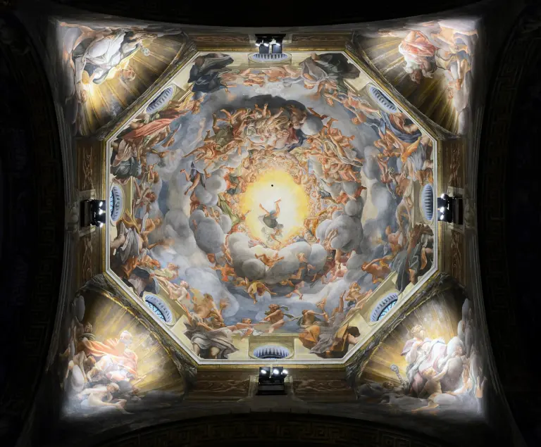 Correggio, Assunzione della Vergine, affresco della cupola del Duomo di Parma, 1526-1530