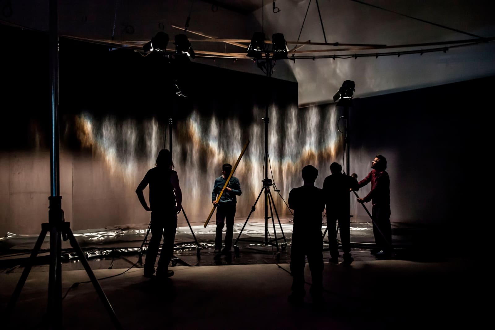 Test di Rainbow assembly presso lo Studio Olafur Eliasson, 2016