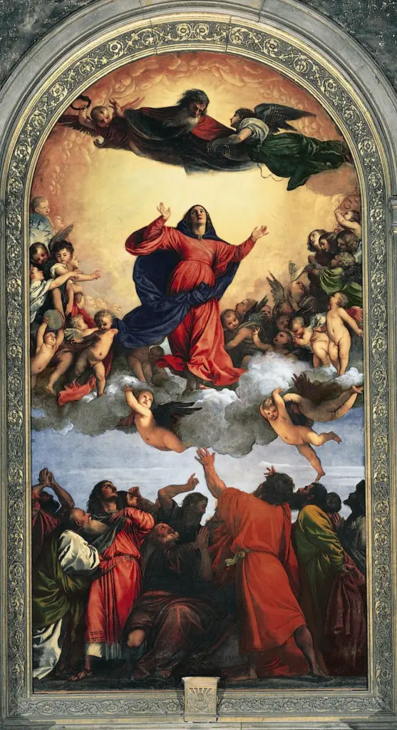 Tiziano, Assunzione della Vergine, pala della Basilica dei Frari, Venezia, 1516-1518