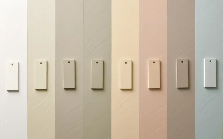 Lastre della serie Otto di Mutina nei toni desaturati ispirati a Luigi Ghirri